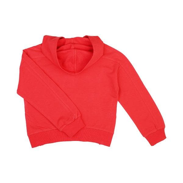 RED ZIP UP HOODIE
