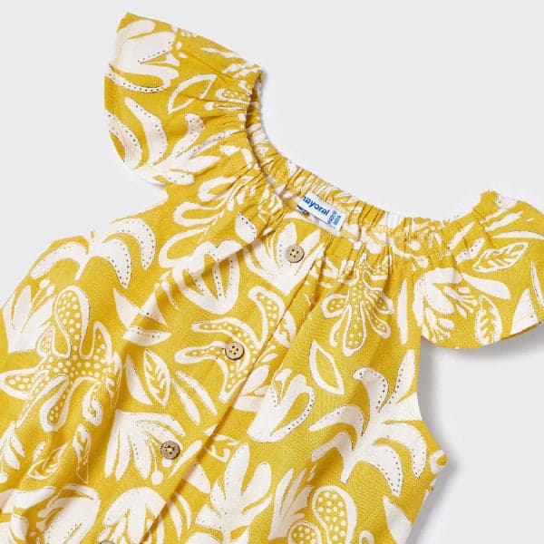 YELLOW PRINT BLOUSE