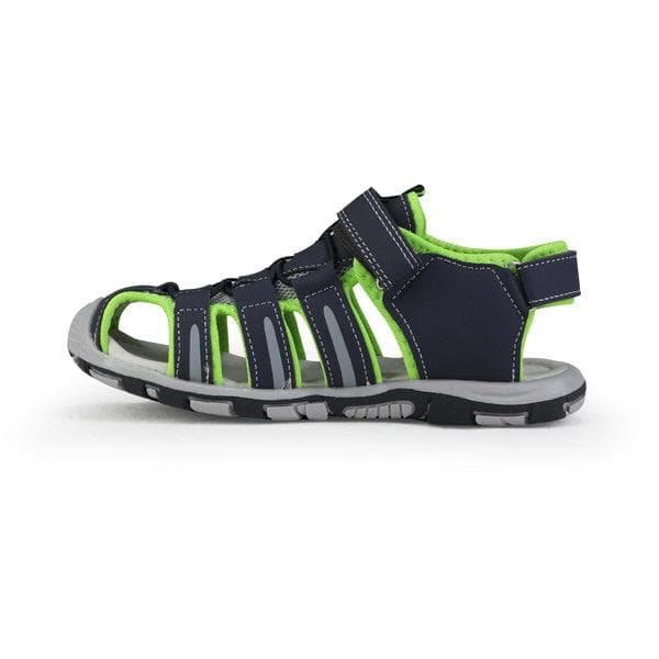 NAVY BLUE AND GREEN SANDALS