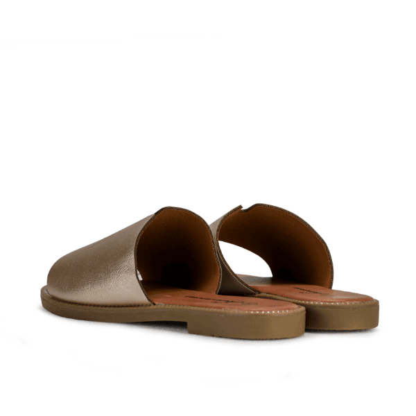 GOLD FLAT SLIPPERS