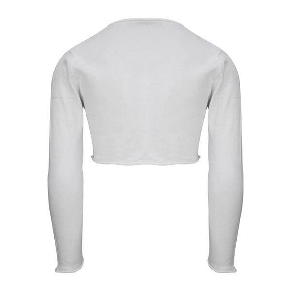 WHITE COTTON BOLERO.