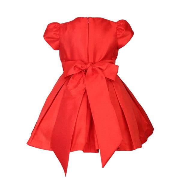 RED MIKADO SILK