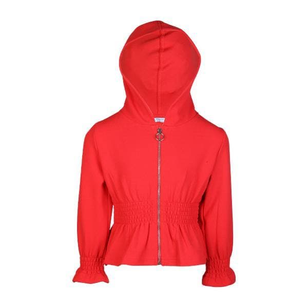 RED L/S ZIPPER HOODIE JACKET Image