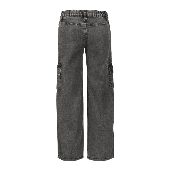 BLACK GIRLS CARGO DENIM TROUSER