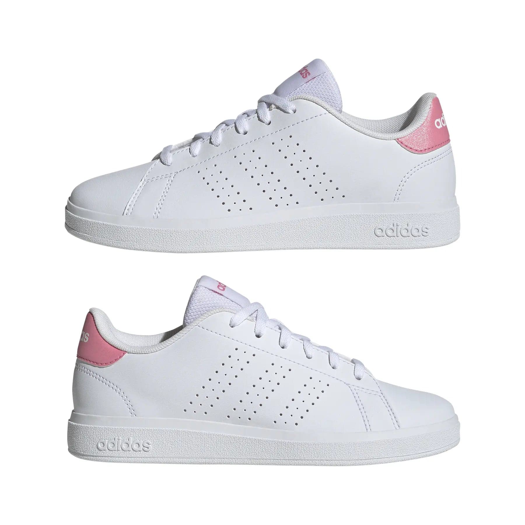 ADVANTAGE BASE 2.0 SHOES KIDS -  White/Pink