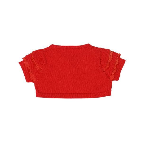 STRAWBERRY LACE TRIMMED COTTON