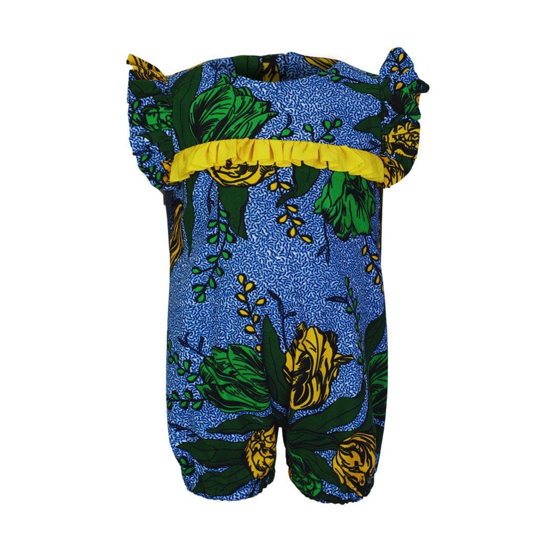 GREEN ANKARA PLAYSUIT