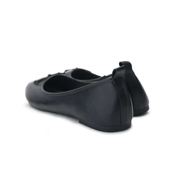 BLACK METALLIC BALLERINA
