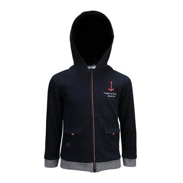 NAVY ZIP UP HOODIE Image