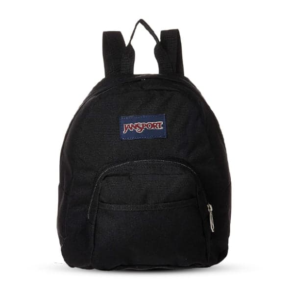 BLACK PLAIN BACKPACK Image