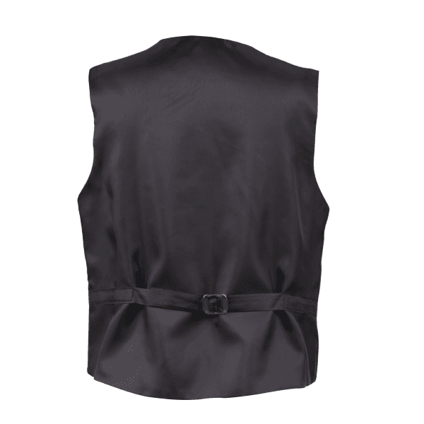 BLACK SATIN LAPEL 4 PIECE SUIT WITH VEST & BOW TIE