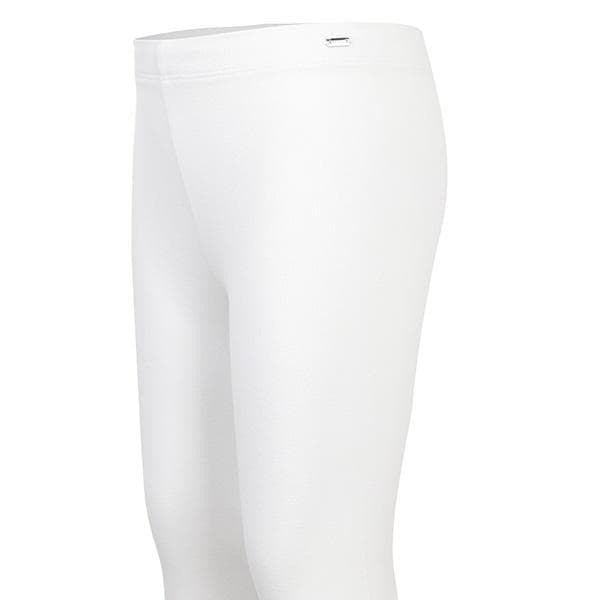 WHITE LONG BASIC LEGGINGS
