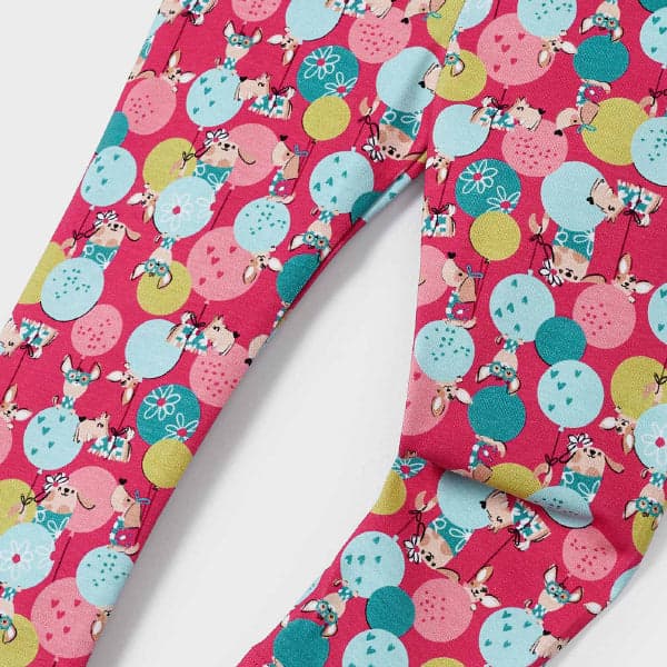 PINK MULTICOLORED LEGGINGS
