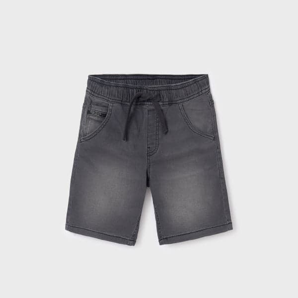 DARK GREY DENIM SHORT Image
