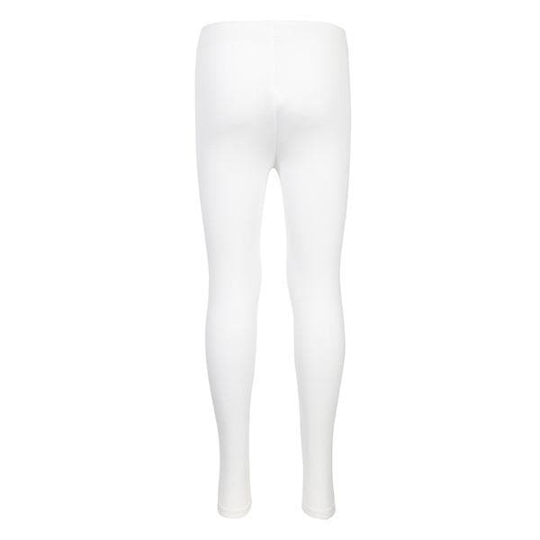 WHITE LONG BASIC LEGGINGS