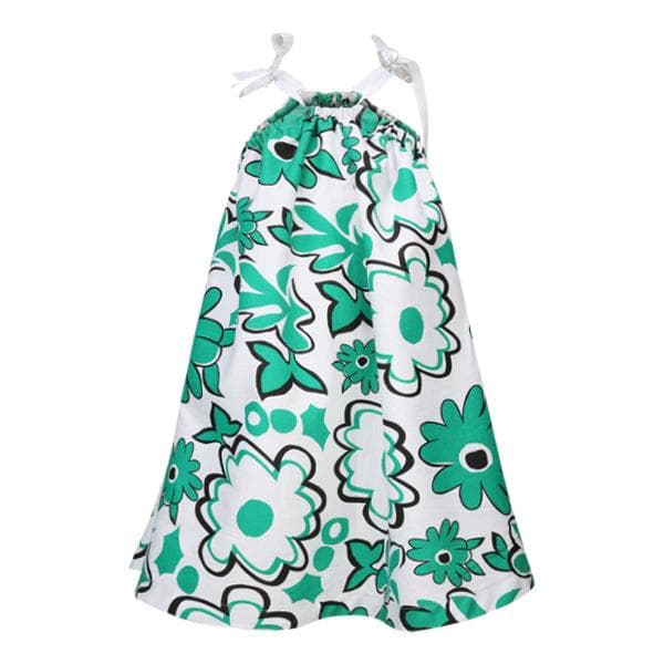 GREEN FLORAL SLEEVELESS DRESS Image