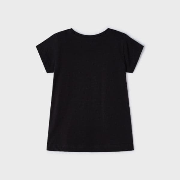 BLACK S/S PRINT TSHIRT