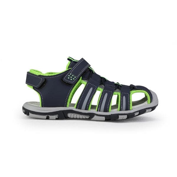 NAVY BLUE AND GREEN SANDALS Image