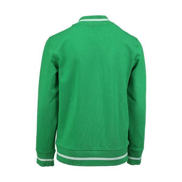 GREEN L/S ZIPPER BOMBER JACKET