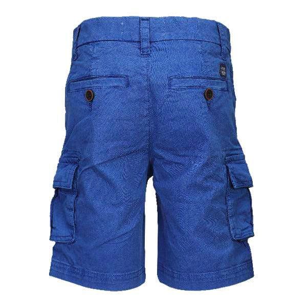 BLUE WOVEN CARGO SHORT
