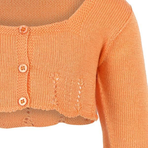 PUMPKIN KNIT BOLERO.