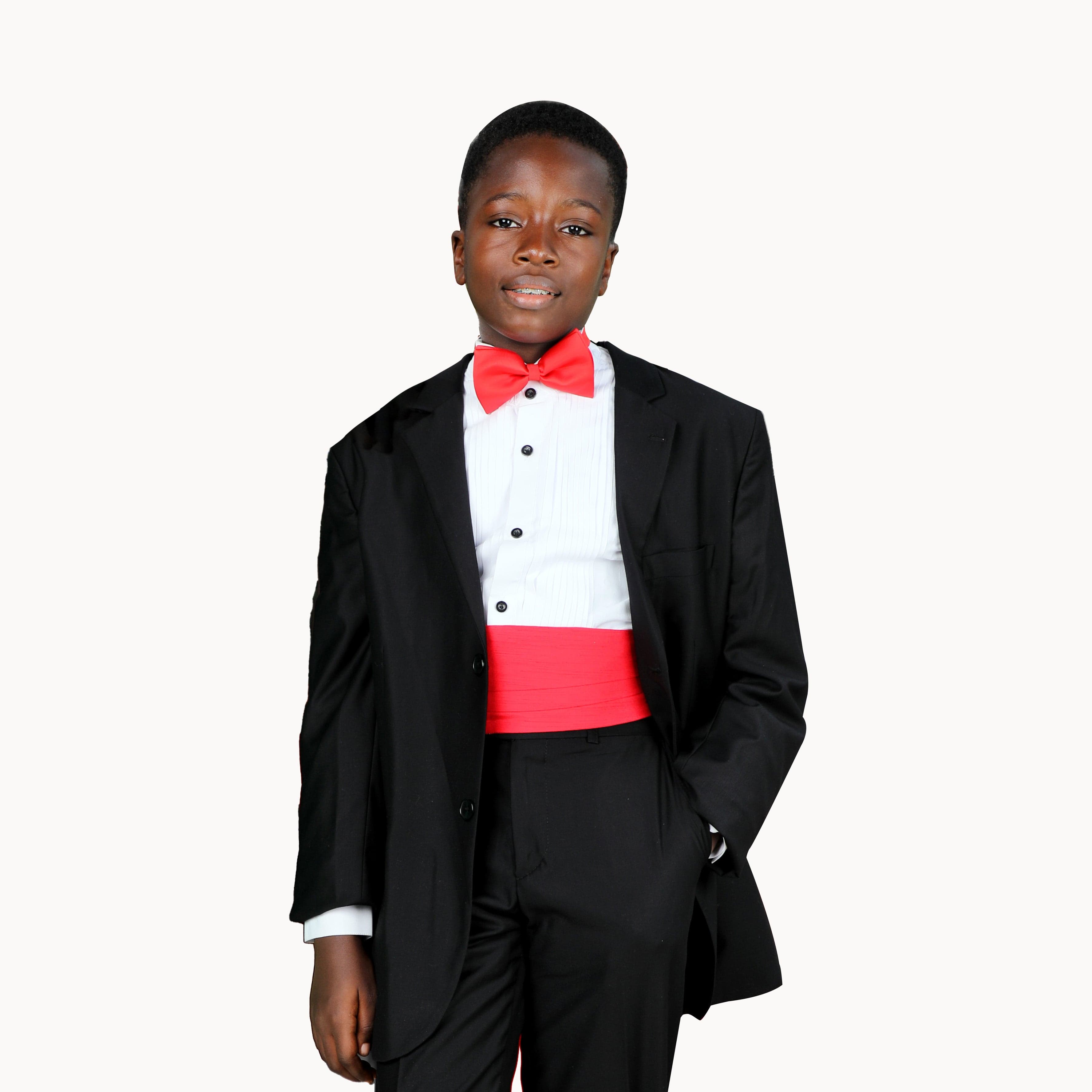 RED SATIN CUMMERBUND Image