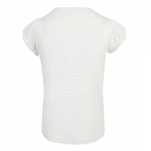 WHITE/KIWI SHORT SLEEVE TOP