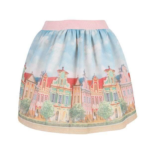 PEACH LANDSCAPE SKIRT