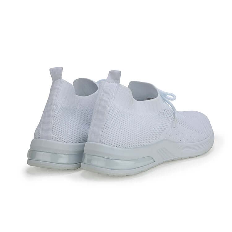 WHITE  LACE UP  SNEAKERS
