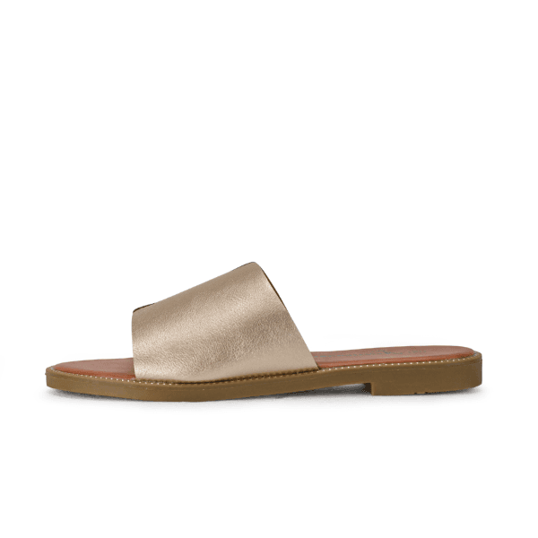 GOLD FLAT SLIPPERS