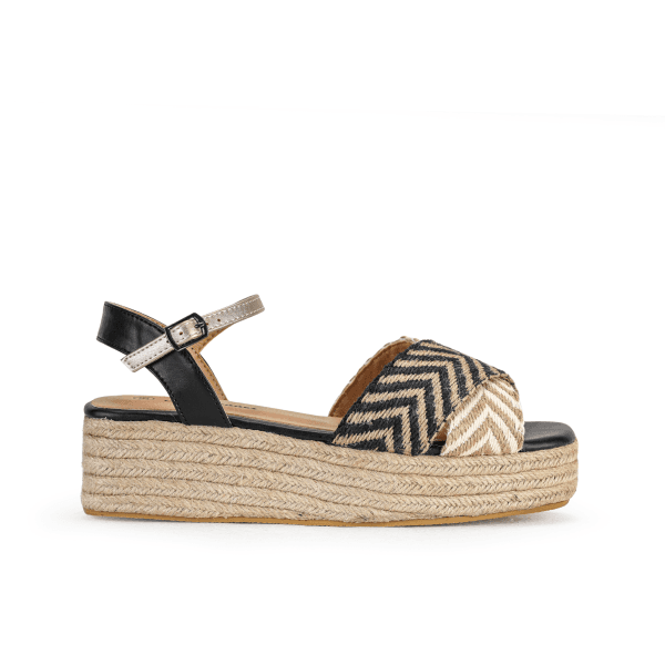 BEIGE WEDGE SANDALS