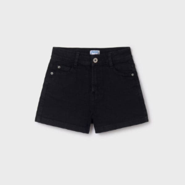 BLACK BASIC DENIM SHORT Image