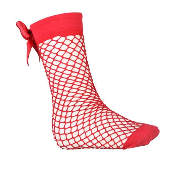 RED CRISS CROSS NET SOCKS Image
