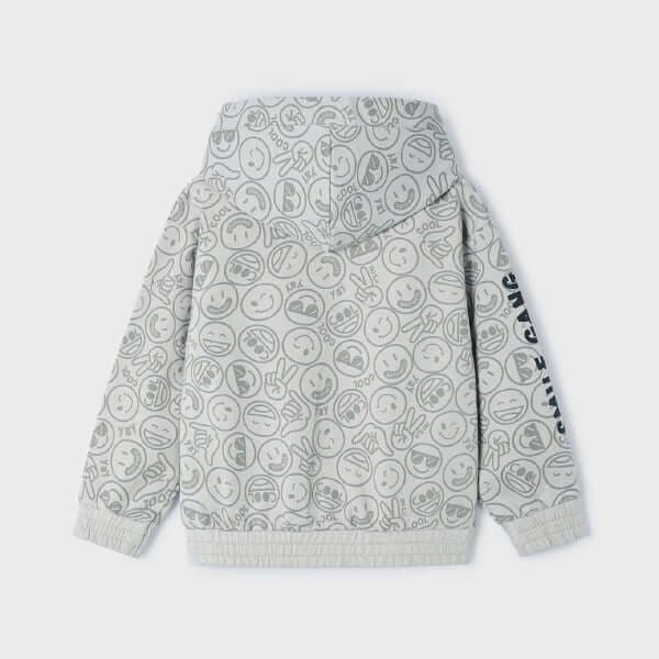 GREY L/S HOODIE