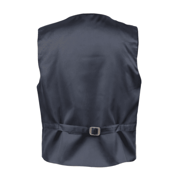 BLUE SATIN LAPEL 4 PIECE SUIT WITH VEST & BOW TIE