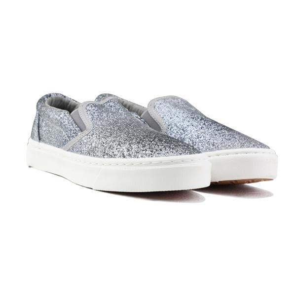 SILVER SLIP ON SNEAKERS