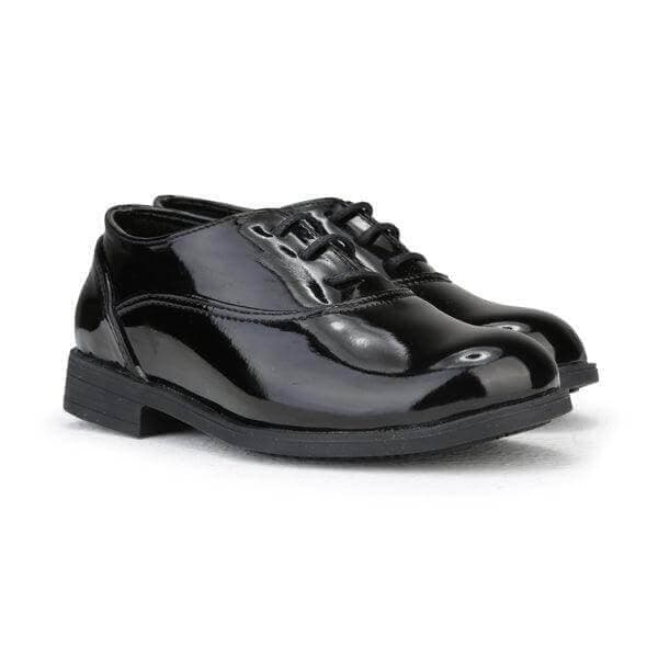 BLACK LEATHER FORMAL SHOES
