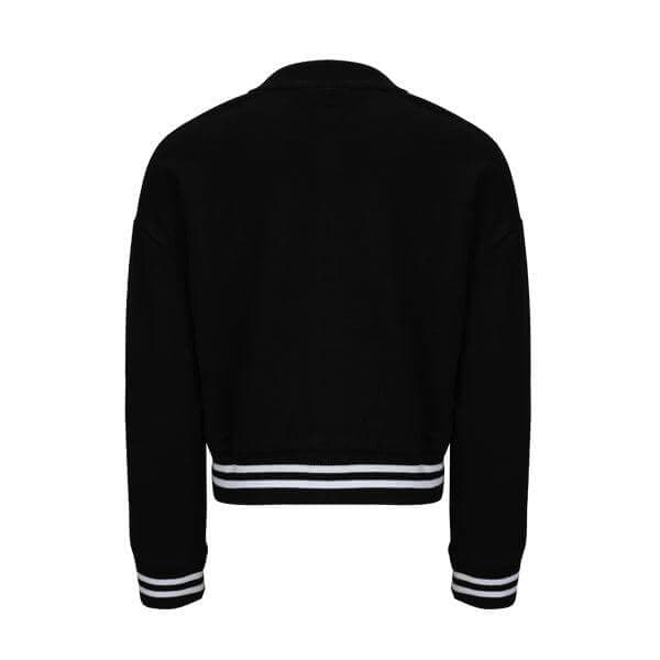 BLACK EMBROIDERED CARDIGAN