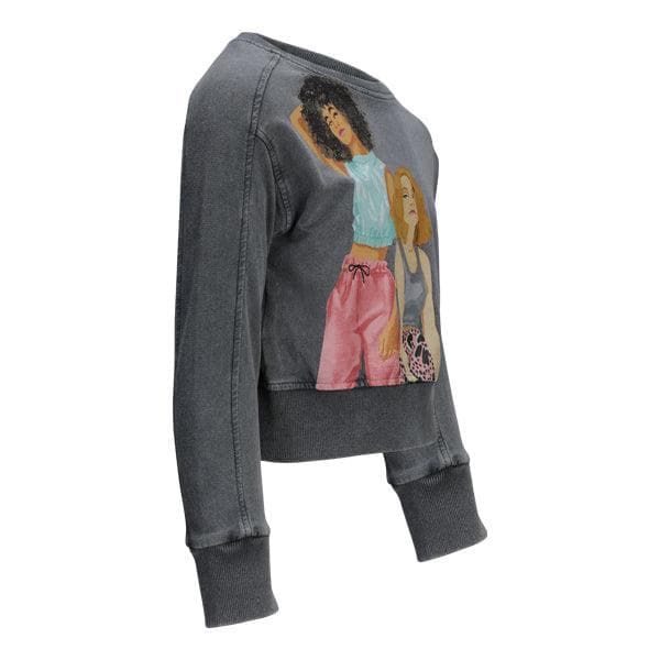 GREY GRAPHIC PULLOVER