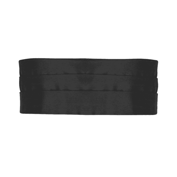 BLACK SATIN CUMMERBUND