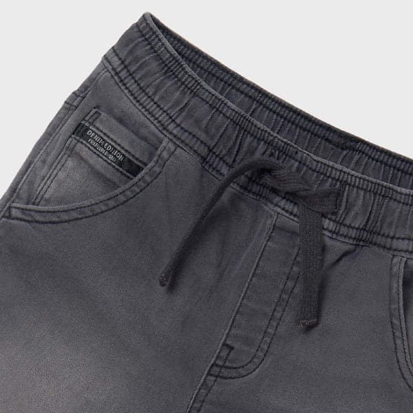 DARK GREY DENIM SHORT