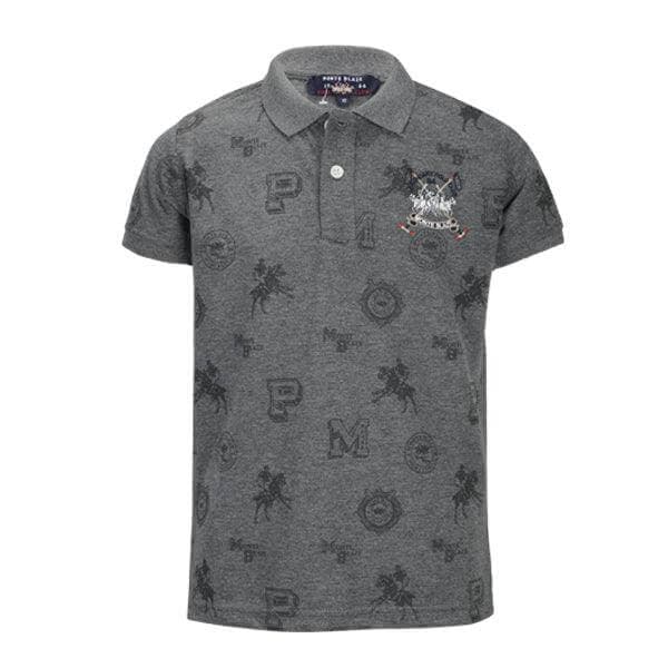 GREY S/S POLO T SHIRT Image