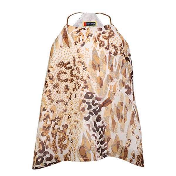 BEIGE PRINT CHIFFON JACKET SET
