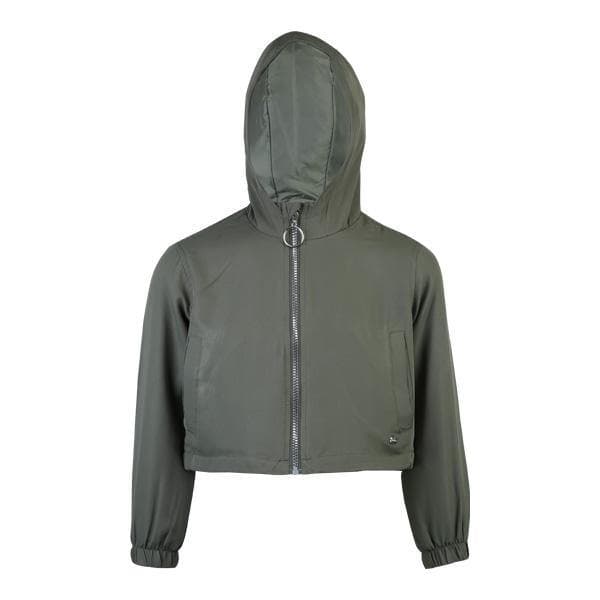 ARMY GREEN GIRLS L/S HOODIE Image