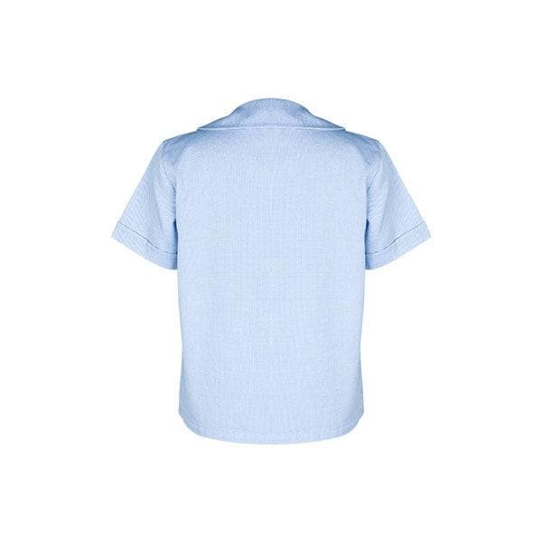 BLUE 2-IN-1 S/S CHARTER HOUSE GIRLS PETER PAN SHIRT
