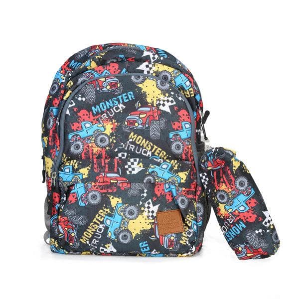 NAVY BLUE PRINTED BACKPACK SET Image