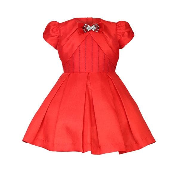 RED MIKADO SILK