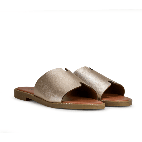 GOLD FLAT SLIPPERS Image