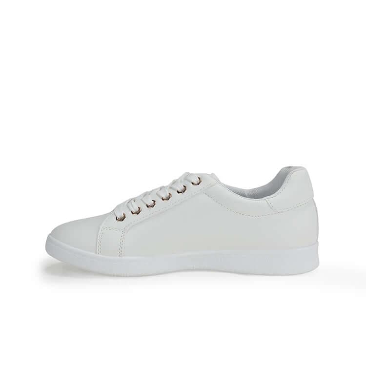 WHITE  LACE UP SNEAKERS