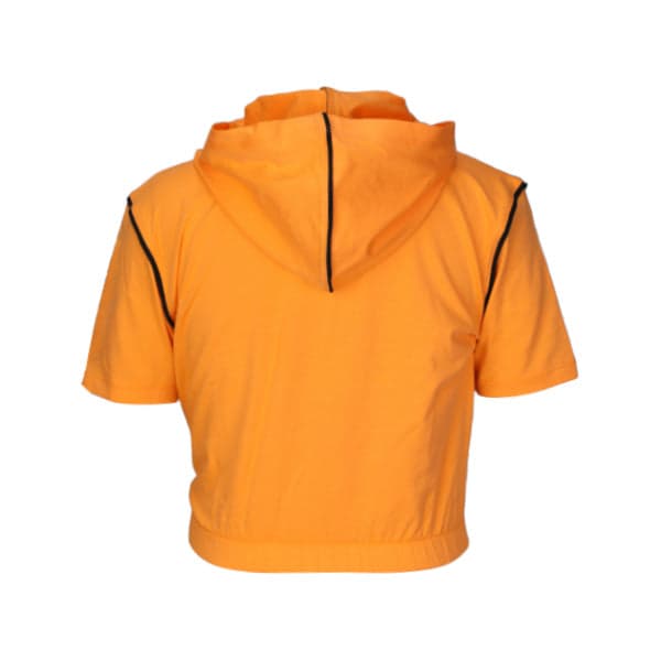ORANGE S/S HOODIE T SHIRT